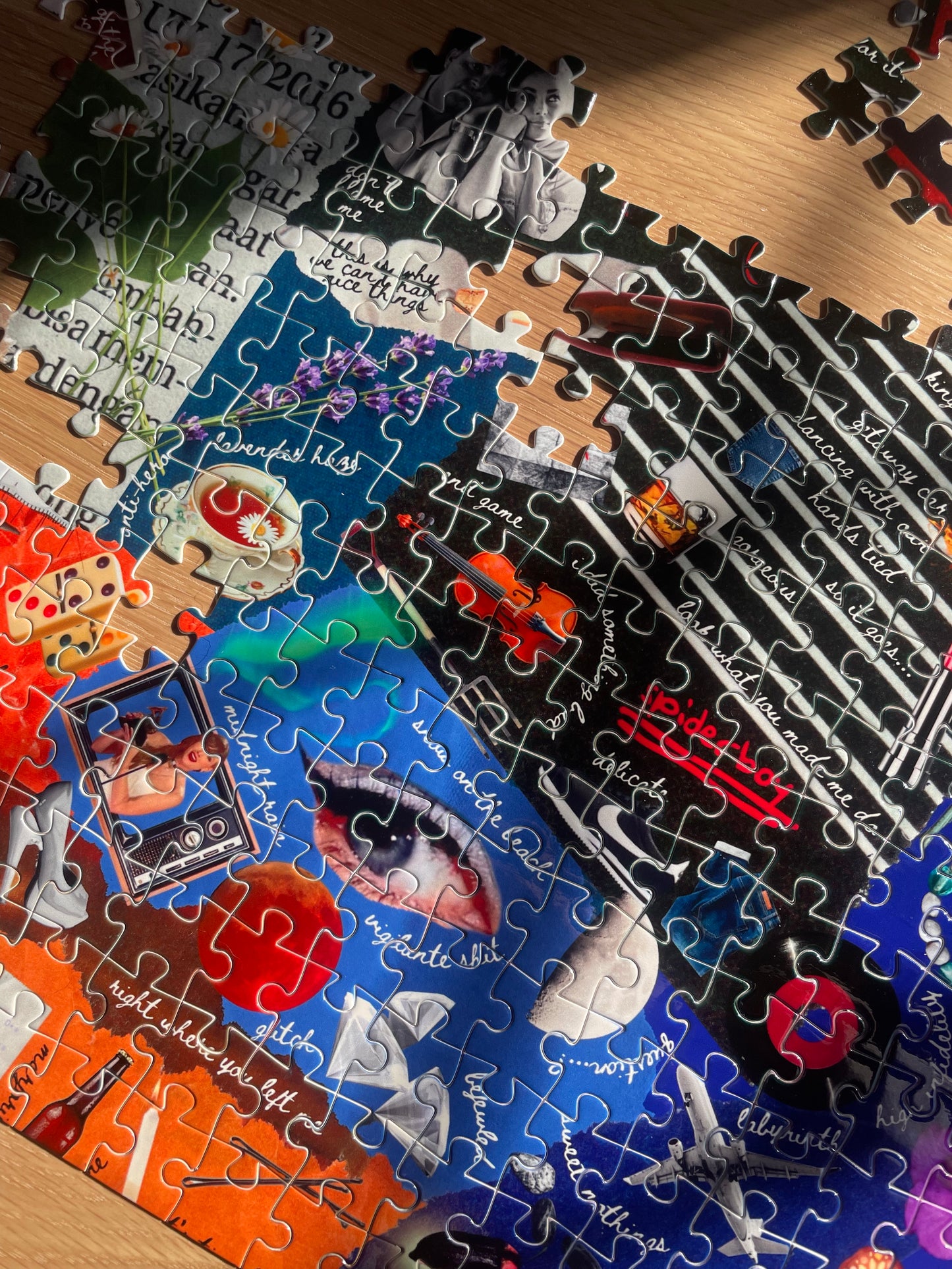 Taylor Swift Themed Jigsaw Puzzle with Tin