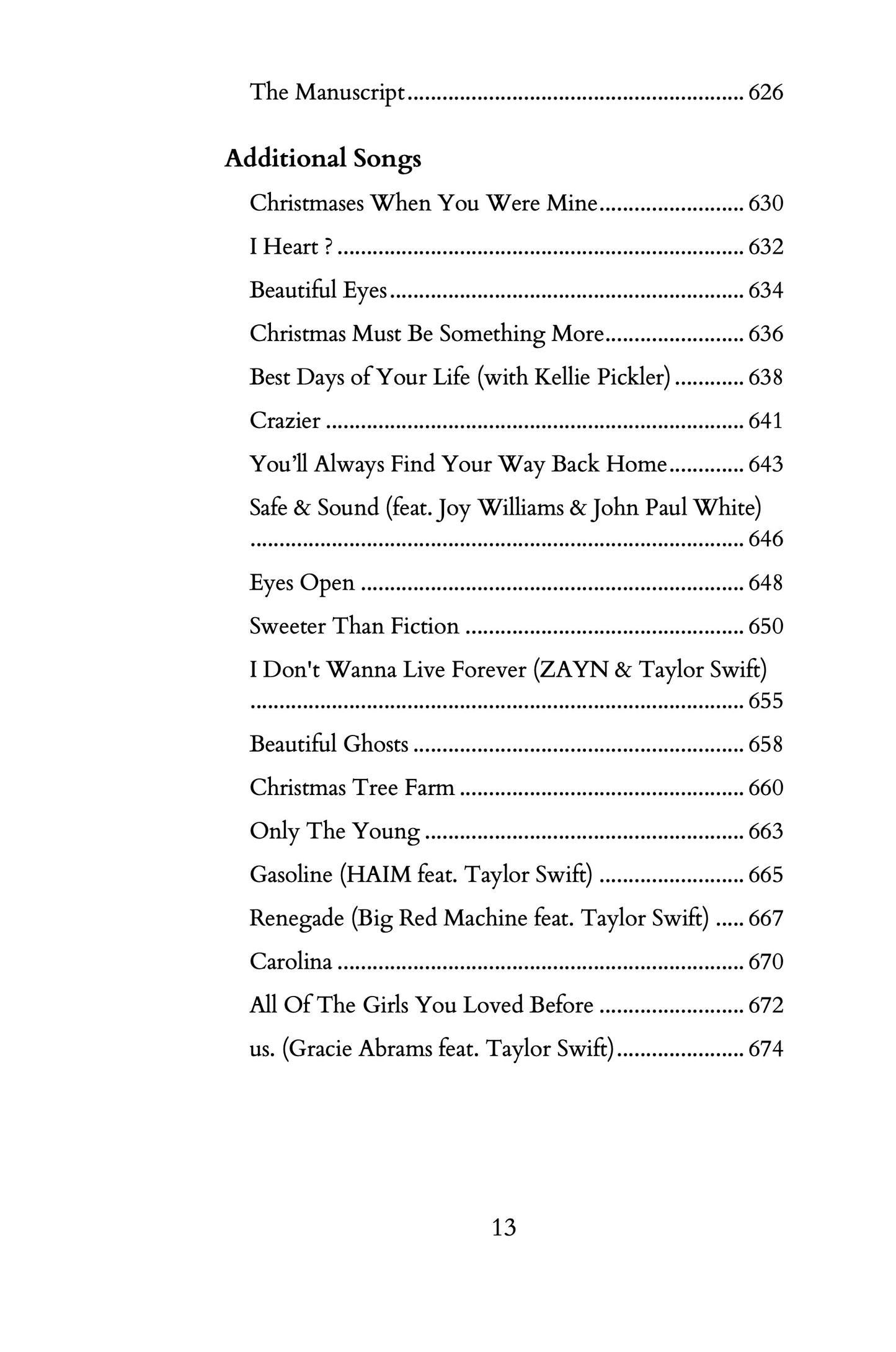 The Complete Lyrics: The Unofficial Taylor Swift Lyric Book [E-Book]